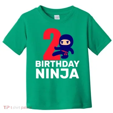 2nd Birthday Ninja Toddler T-Shirt