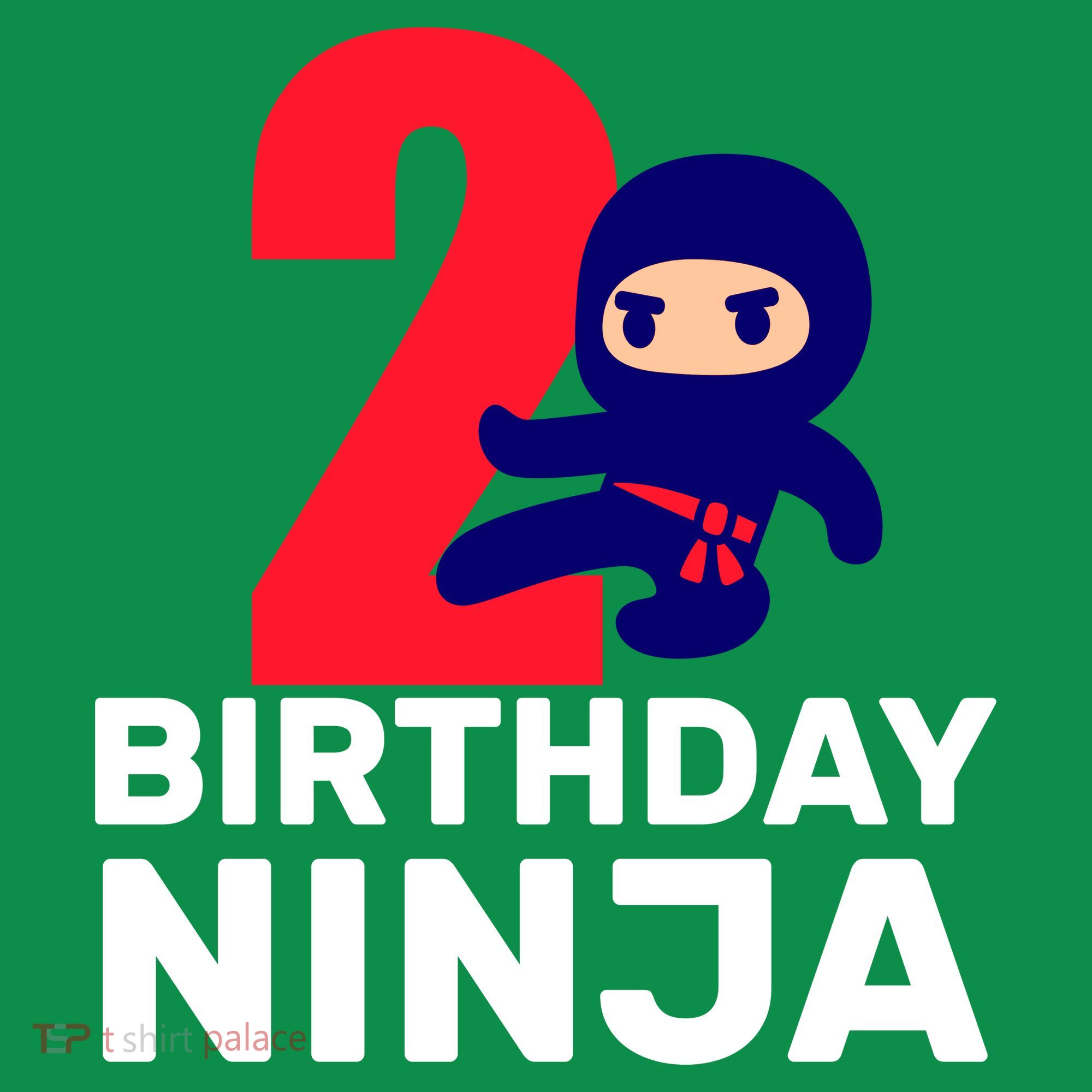 2nd Birthday Ninja  Toddler T-Shirt