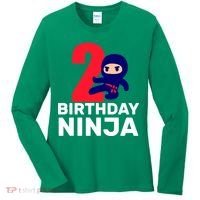 2nd Birthday Ninja  Women's Long Sleeve Shirt thumb 0