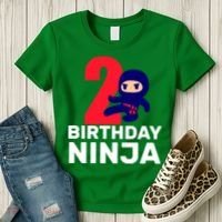2nd Birthday Ninja  Women's T-Shirt thumb 3
