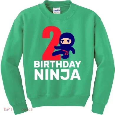2nd Birthday Ninja  Kids Sweatshirt