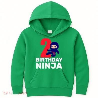 2nd Birthday Ninja  Kids Hoodie