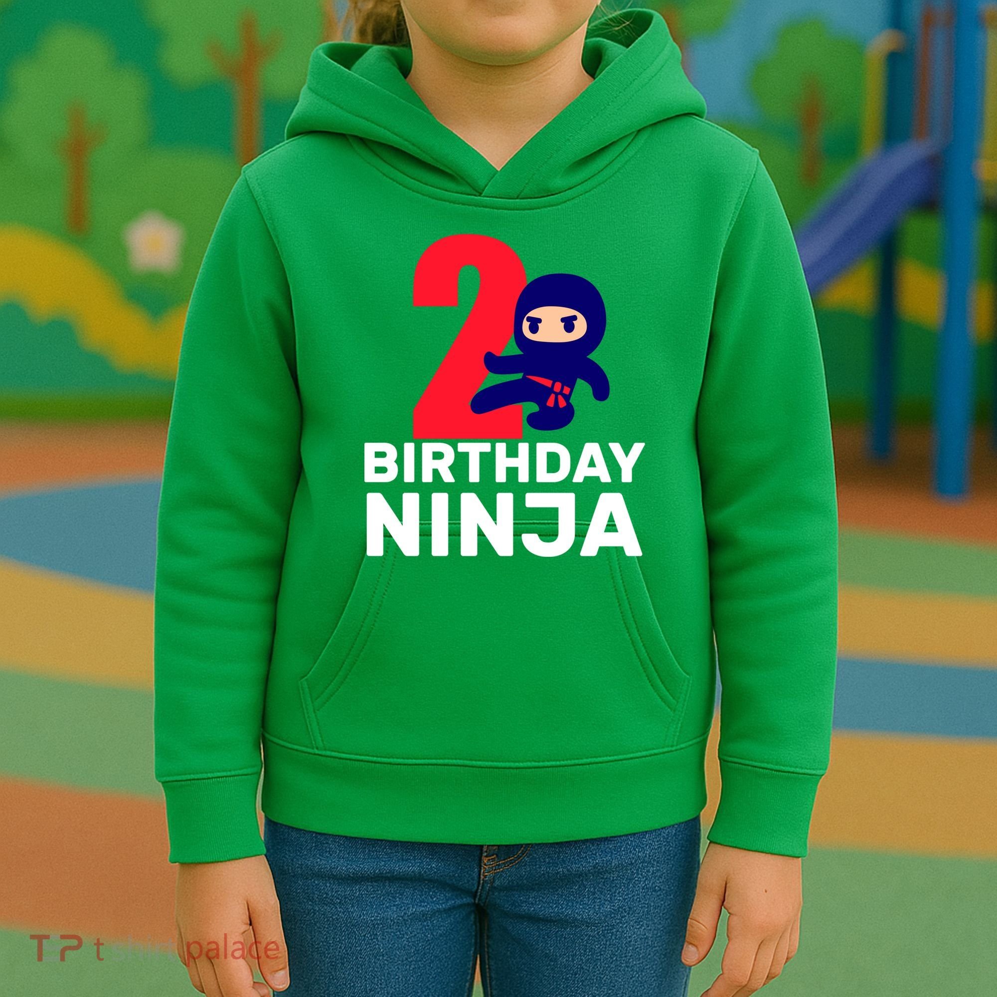 2nd Birthday Ninja  Kids Hoodie