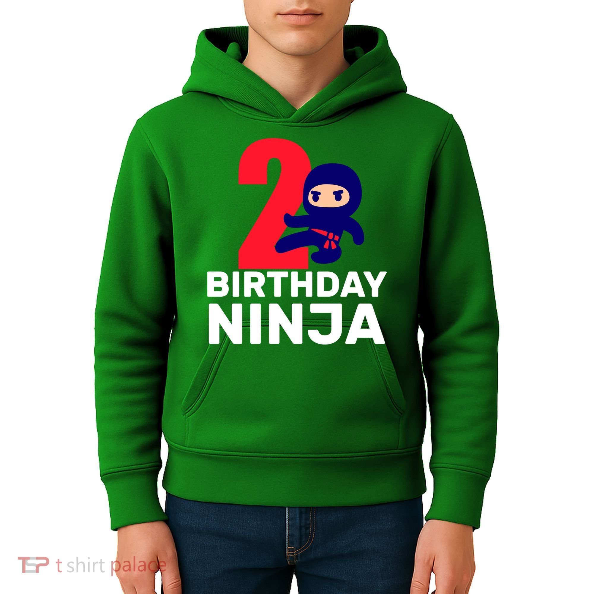 2nd Birthday Ninja  Kids Hoodie