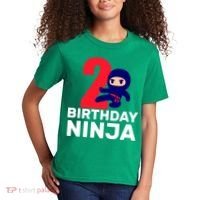 2nd Birthday Ninja  Kids T-Shirt thumb 2