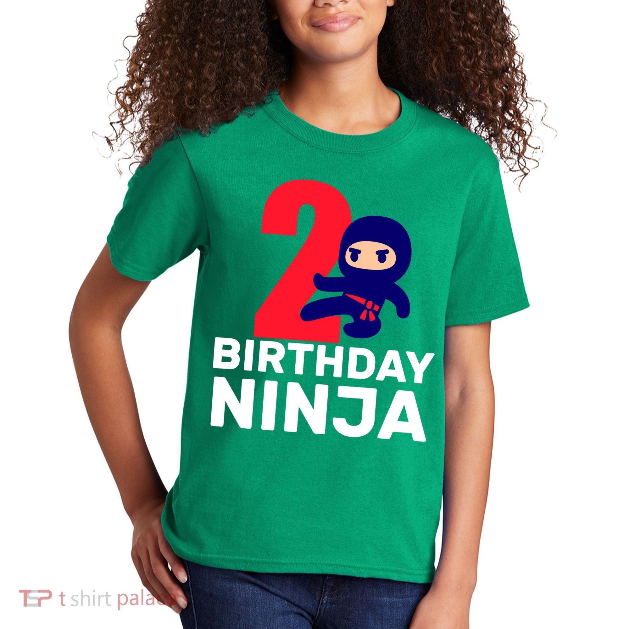 2nd Birthday Ninja  Kids T-Shirt