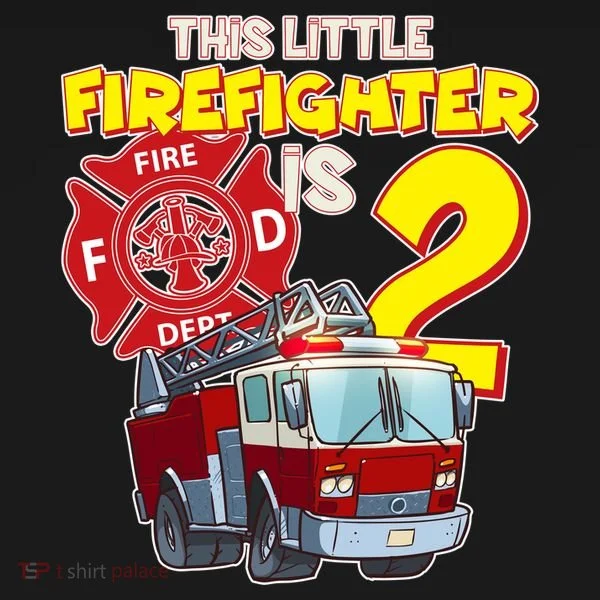 2nd Birthday This Little Firefighter Is Two Bucket Hat