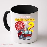 2nd Birthday This Little Firefighter Is Two Coffee Mug thumb 0