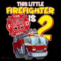 2nd Birthday This Little Firefighter Is Two Ornament thumb 1