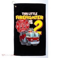 2nd Birthday This Little Firefighter Is Two Golf Towel thumb 0