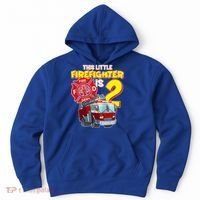 2nd Birthday This Little Firefighter Is Two Hoodie thumb 0