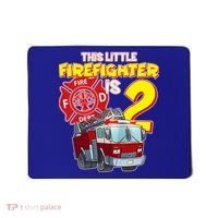 2nd Birthday This Little Firefighter Is Two Mousepad thumb 0