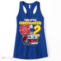 2nd Birthday This Little Firefighter Is Two Women's Tank Top thumb 0