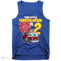 2nd Birthday This Little Firefighter Is Two Tank Top thumb 0