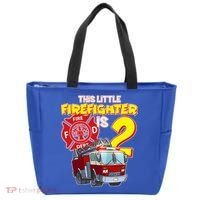 2nd Birthday This Little Firefighter Is Two Tote Bag thumb 0