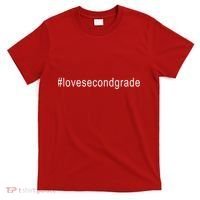 2nd Grade Hashtag Love Second Grade T-Shirt thumb 0