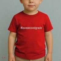 2nd Grade Hashtag Love Second Grade Toddler T-Shirt thumb 2