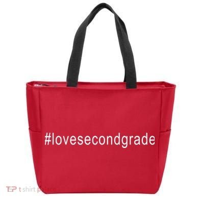 2nd Grade Hashtag Love Second Grade Tote Bag