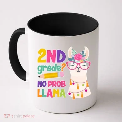 2nd Grade? No Prob Llama Coffee Mug