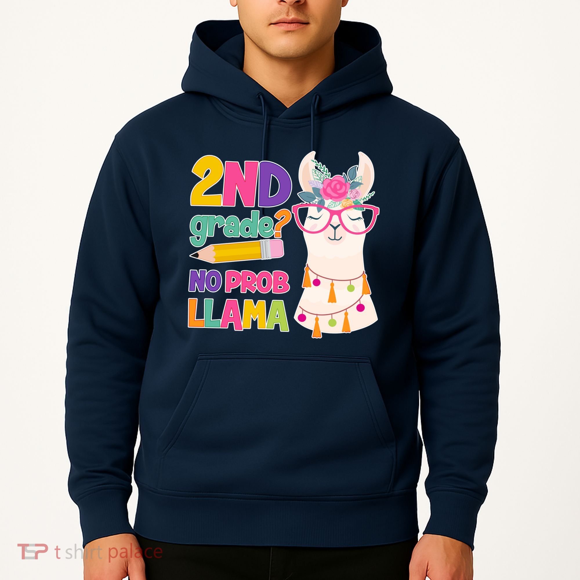 2nd Grade? No Prob Llama Hoodie