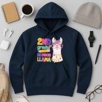 2nd Grade? No Prob Llama Hoodie thumb 3
