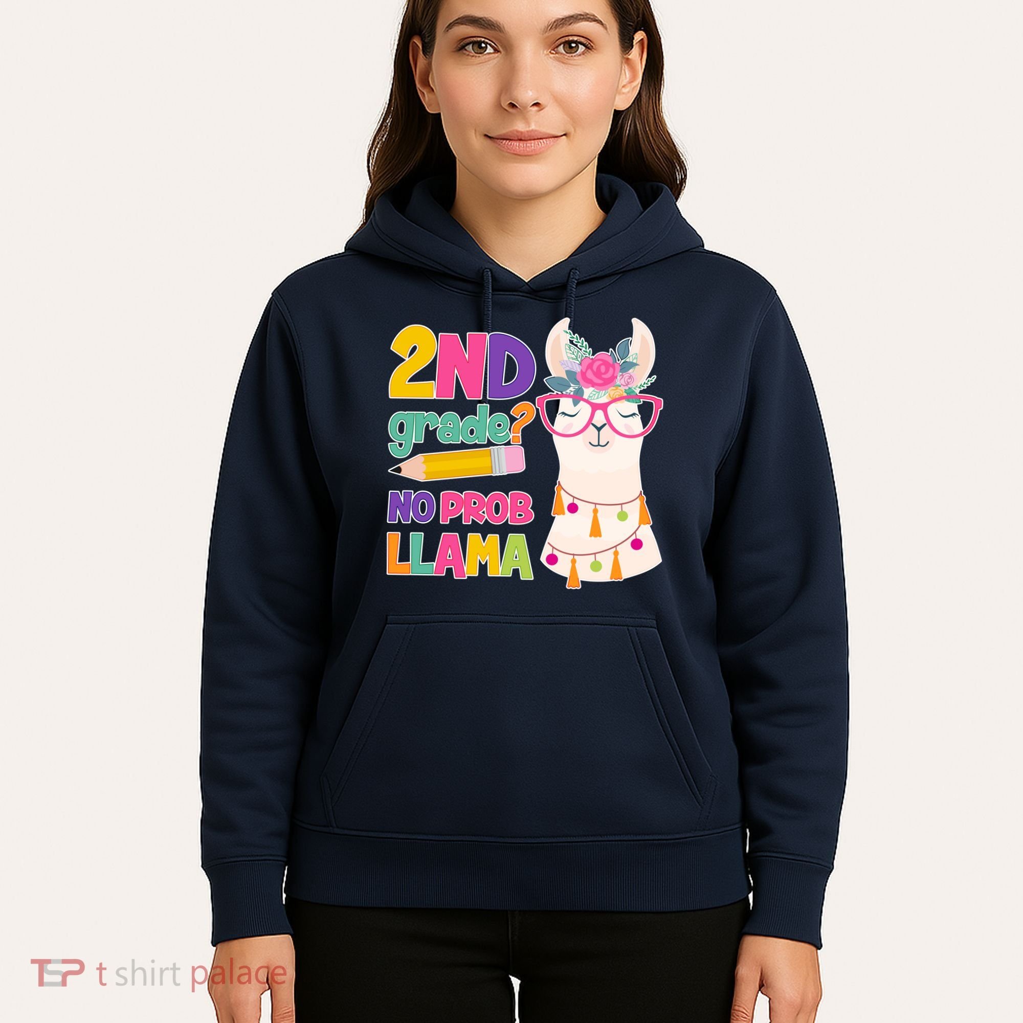 2nd Grade? No Prob Llama Hoodie
