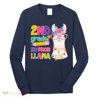 2nd Grade? No Prob Llama Long Sleeve Shirt thumb 0