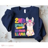2nd Grade? No Prob Llama Sweatshirt thumb 2
