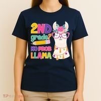 2nd Grade? No Prob Llama T-Shirt thumb 4
