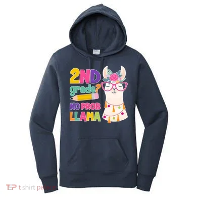2nd Grade? No Prob Llama Women's Hoodie