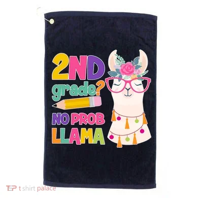2nd Grade? No Prob Llama Golf Towel
