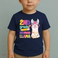 2nd Grade? No Prob Llama Toddler T-Shirt thumb 2