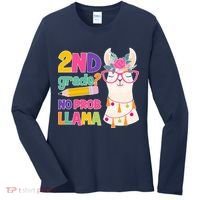 2nd Grade? No Prob Llama Women's Long Sleeve Shirt thumb 0