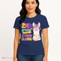 2nd Grade? No Prob Llama Women's T-Shirt thumb 4