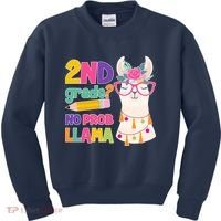 2nd Grade? No Prob Llama Kids Sweatshirt thumb 0