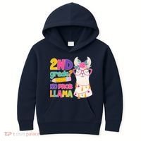 2nd Grade? No Prob Llama Kids Hoodie thumb 0