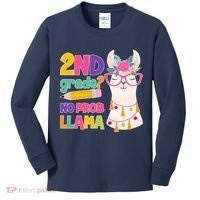 2nd Grade? No Prob Llama Kids Long Sleeve Shirt thumb 0
