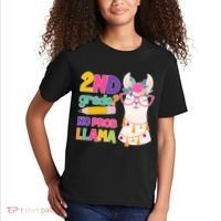 2nd Grade? No Prob Llama Kids T-Shirt thumb 2