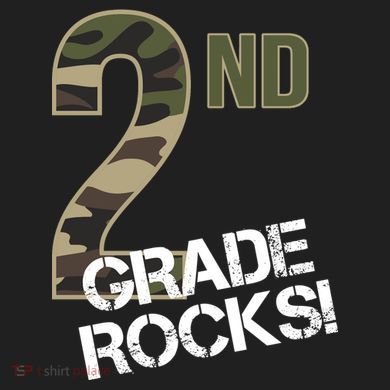 2nd Grade Rocks Camo Ladies Heavyweight Boxy Pullover Hoodie