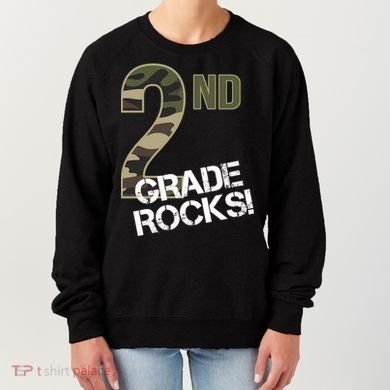 2nd Grade Rocks Camo Women's Sweatshirt