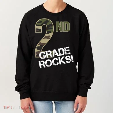 2nd Grade Rocks Camo Women's Sweatshirt