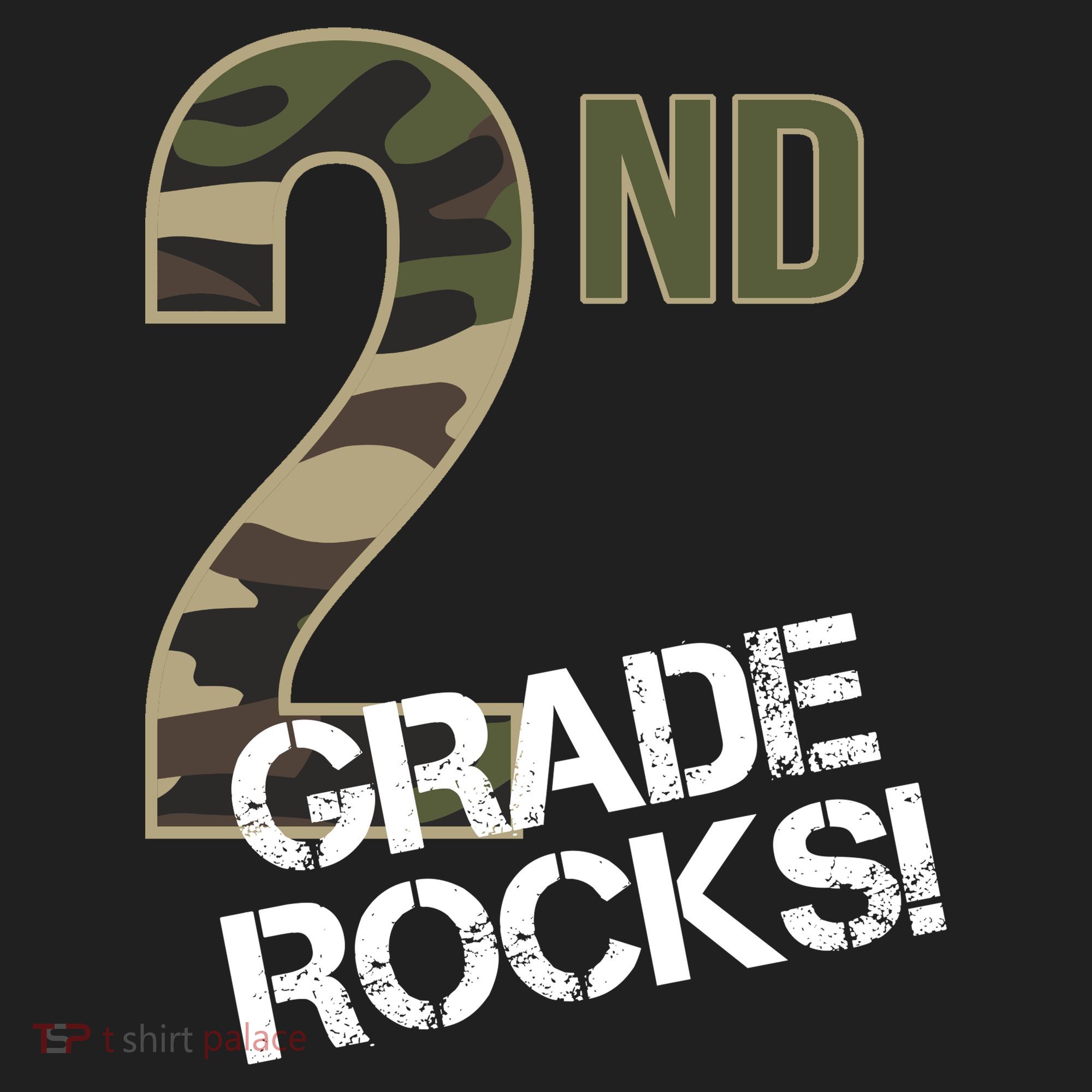 2nd Grade Rocks Camo Women's Sweatshirt