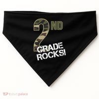 2nd Grade Rocks Camo USA-Made Doggie Bandana thumb 0
