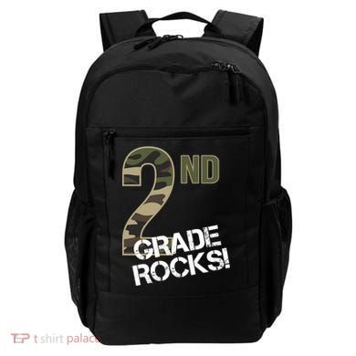 2nd Grade Rocks Camo Backpack