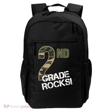 2nd Grade Rocks Camo Backpack
