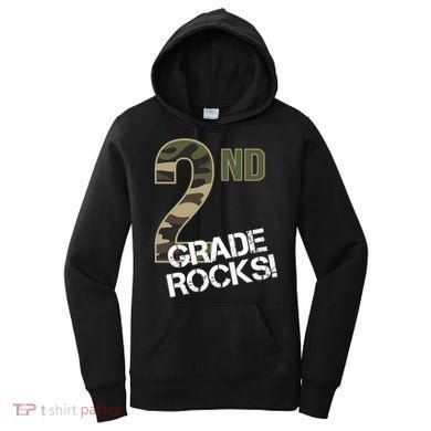 2nd Grade Rocks Camo Women's Hoodie