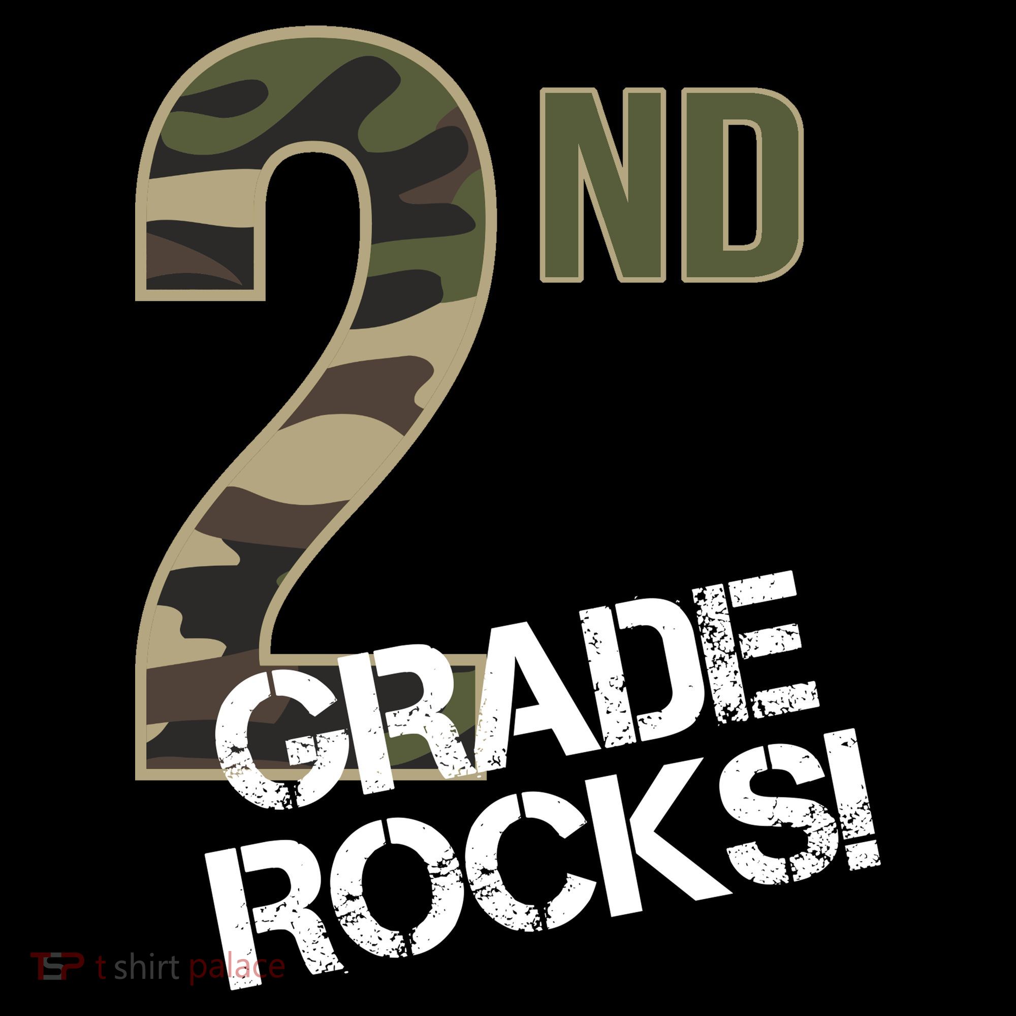2nd Grade Rocks Camo Women's Hoodie