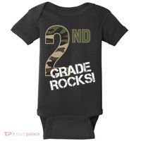 2nd Grade Rocks Camo Baby Bodysuit thumb 0