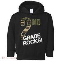 2nd Grade Rocks Camo Toddler Hoodie thumb 0