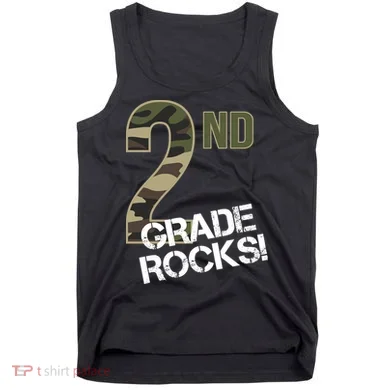 2nd Grade Rocks Camo Tank Top